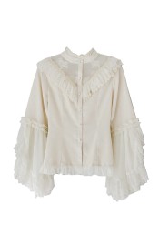 Miss Point Susan's Courtyard Bell Sleeve Blouse(Reservation/Full Payment Without Shipping)